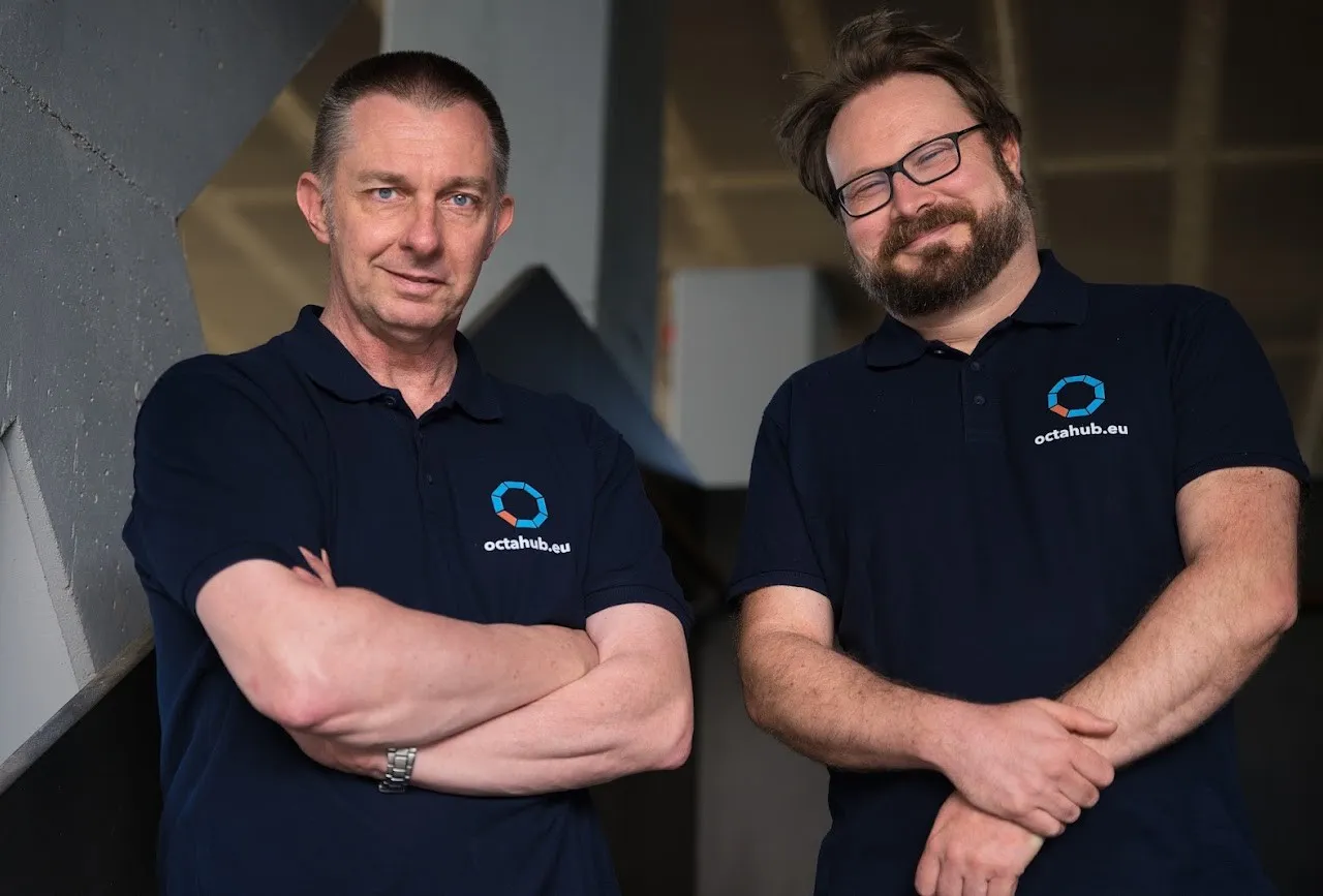 Die Octahub-Gründer Amaury Eber und Joachim Eckert